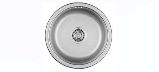 Nerūsējošā tērauda virtuves izlietne NORMAL430x430x175mm ar sifonu